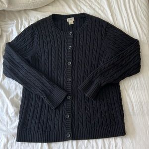vintage ll bean cardigan